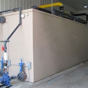 DuraFiber composite tanks are painted with a UV-resistant gelcoat